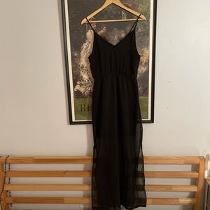 Black maxi dress